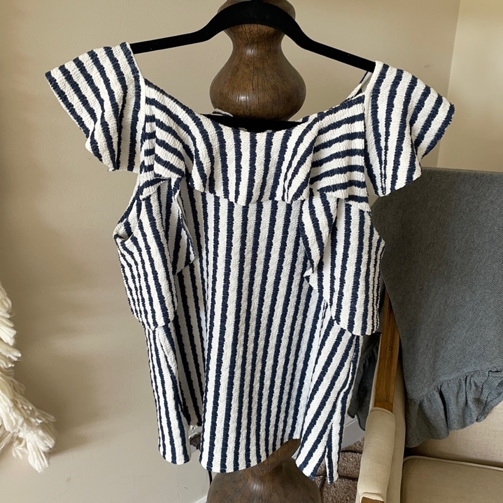 Anthropologie striped tank top sz SS